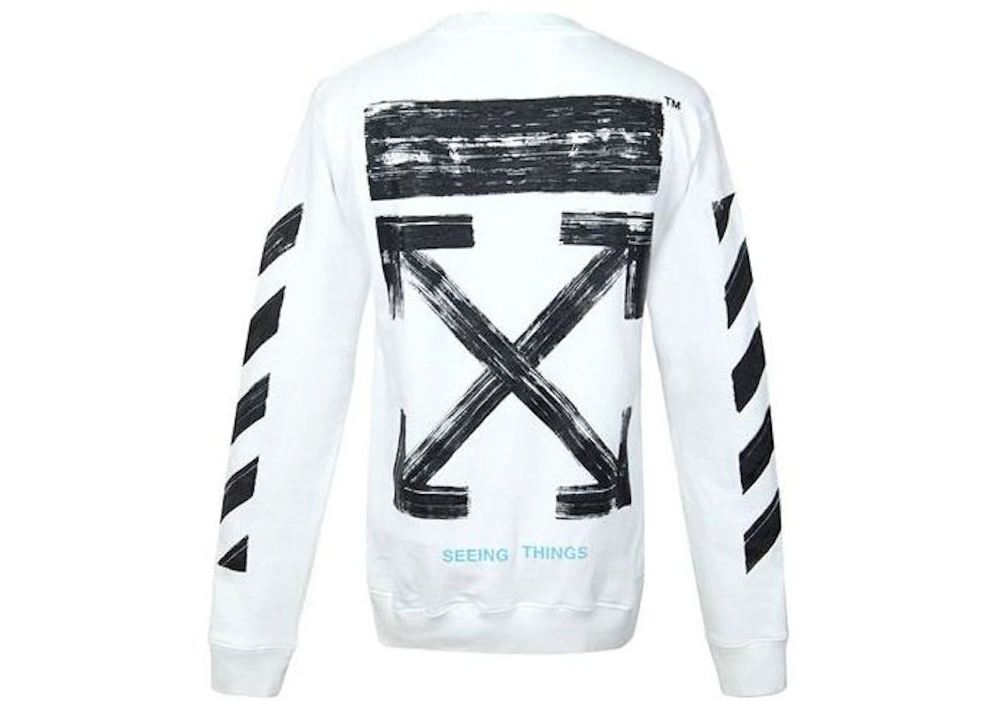 OFF-WHITE Arrow Back Print L/S T-Shirt White Black