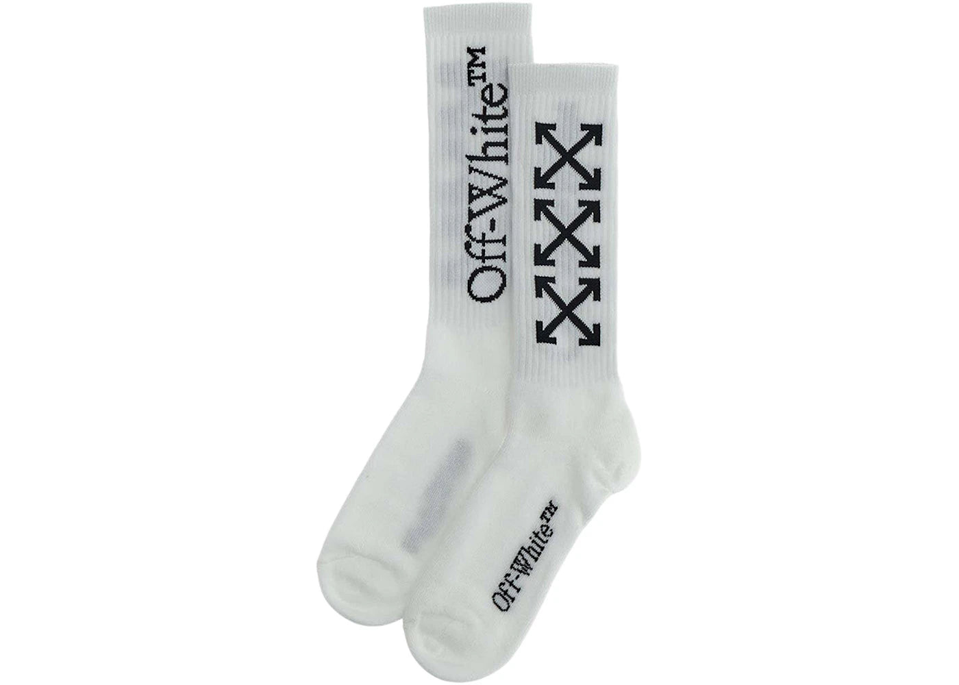 OFF-WHITE Arrow Bookish Socks White/Black (OWRA003C99KNI0020110)