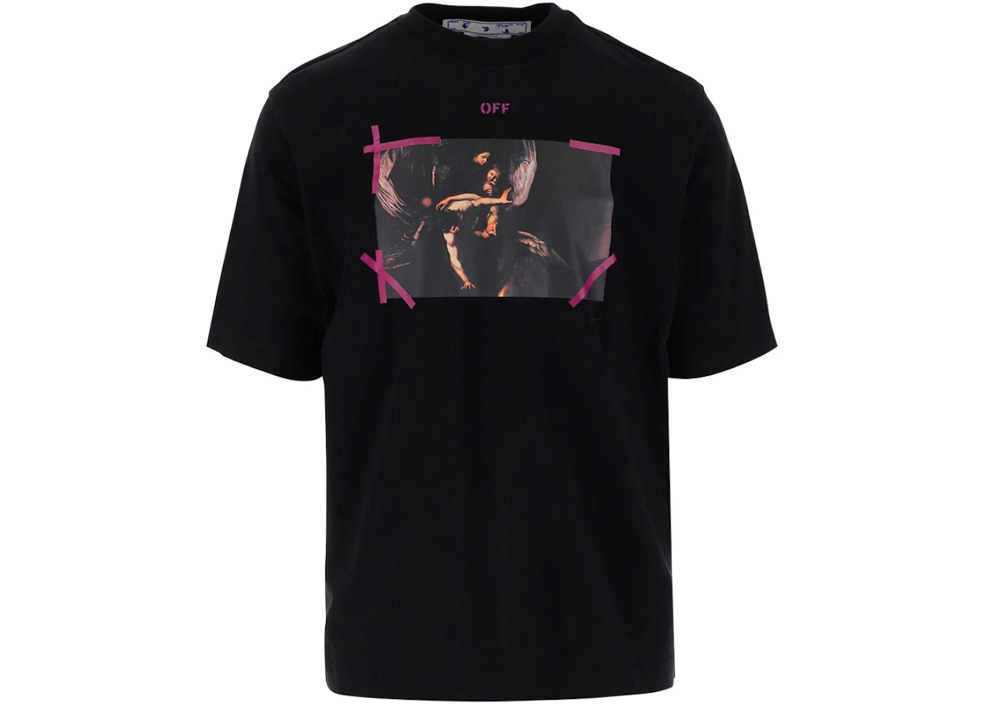 OFF-WHITE Arrow Caravaggio Mercy Tee Black/Purple/Multi