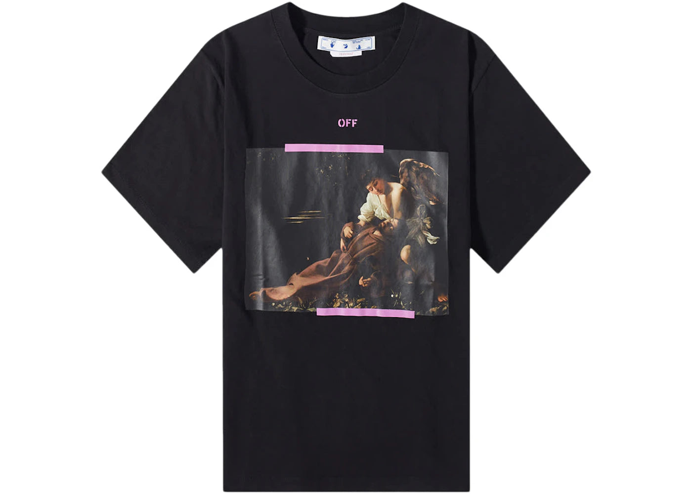 OFF-WHITE Arrow Caravaggio St Fran Slim Tee Black/Multi