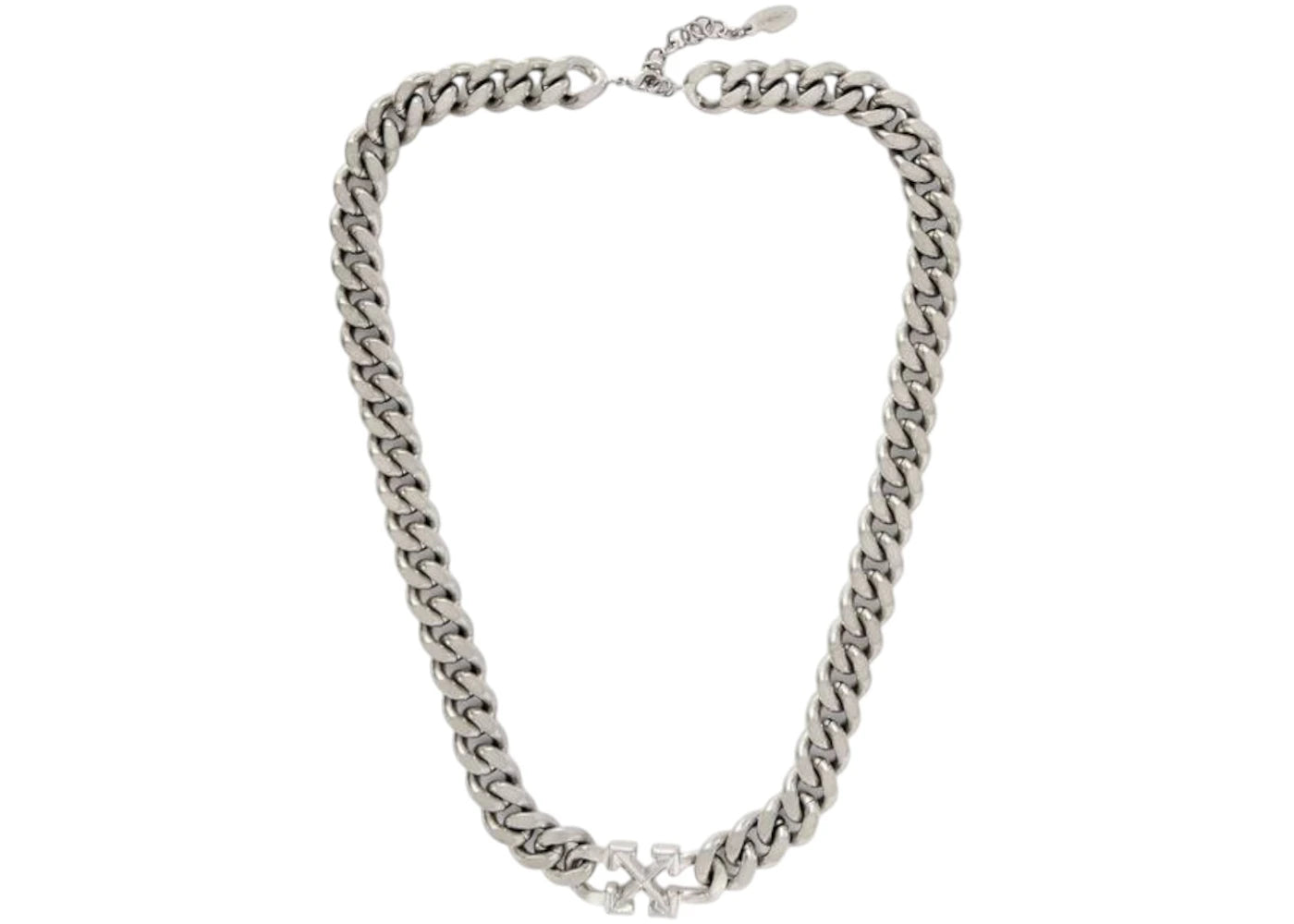 OFF-WHITE Arrow Chain Necklace Silver