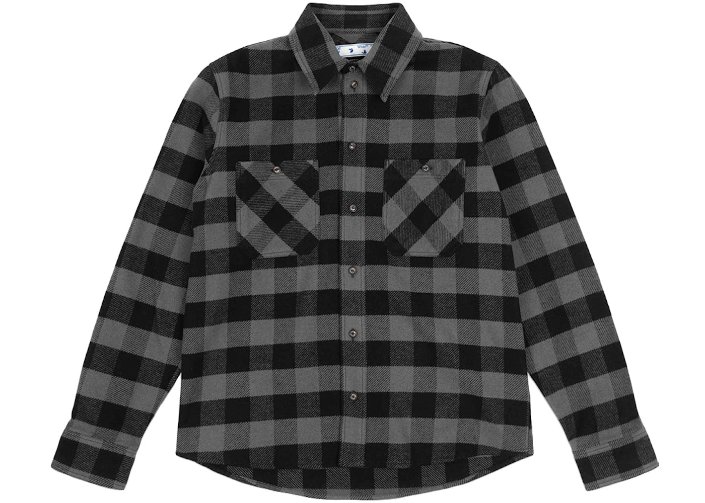 OFF-WHITE Arrow Flannel Shirt Grey/Black