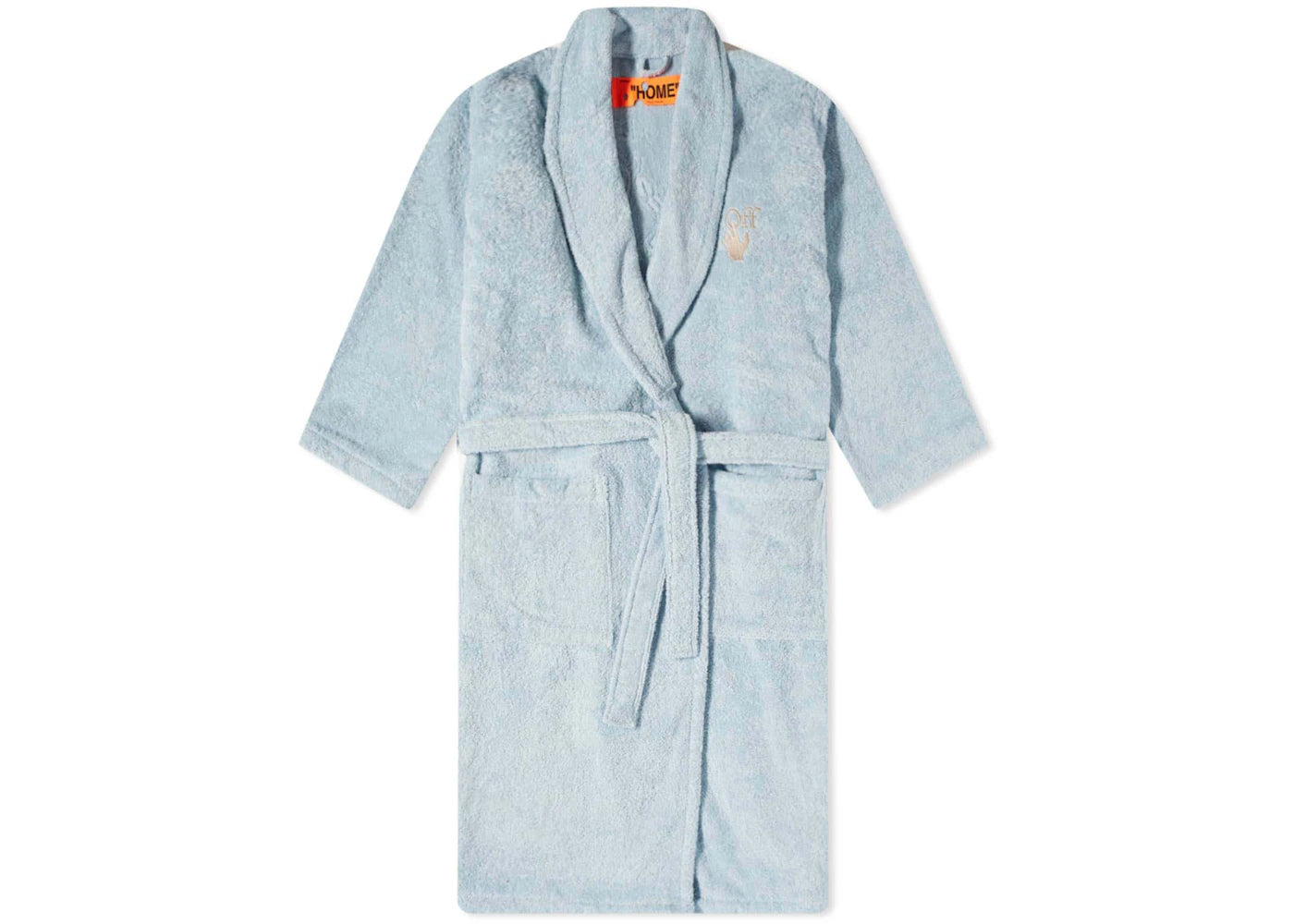 OFF-WHITE Arrow Leaves Bathrobe Baby Blue