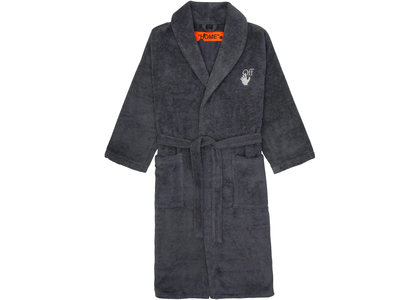 OFF-WHITE Arrow Leaves Bathrobe Grey