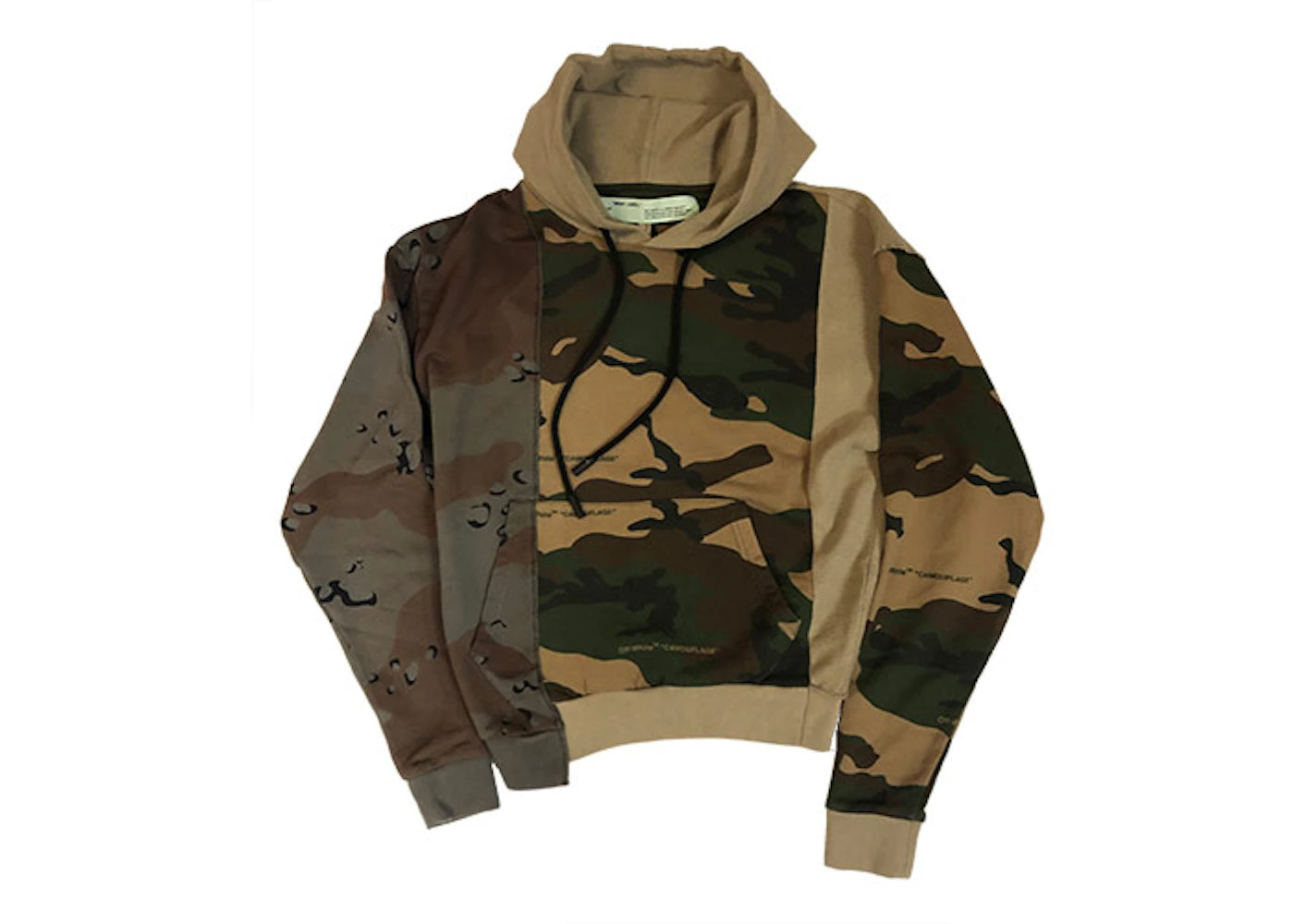 OFF-WHITE Arrow Logo Hoodie Multi Camo