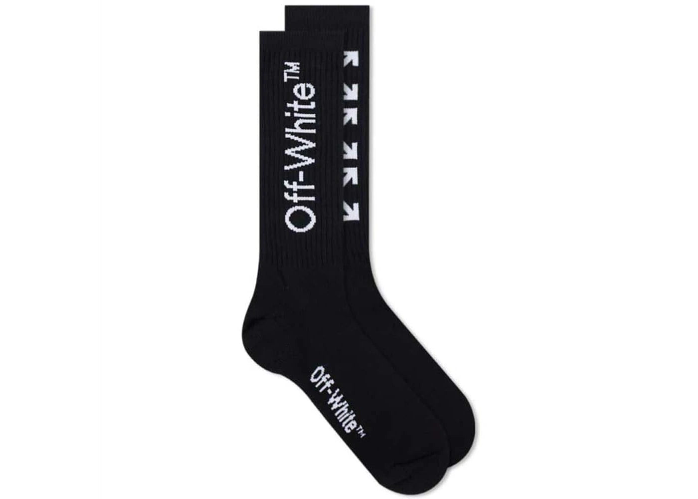 OFF-WHITE Arrow Mid Length Socks Black