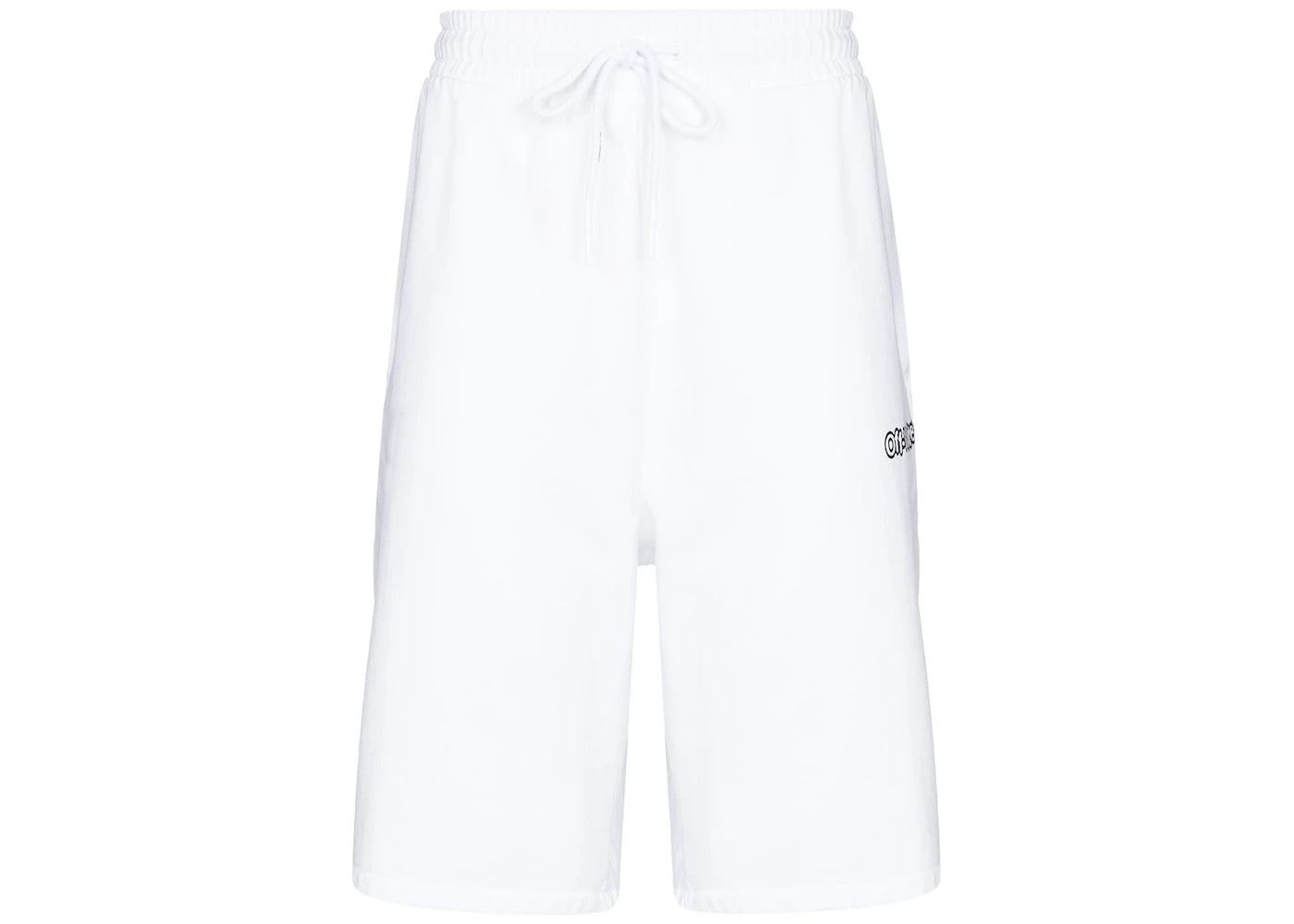 OFF-WHITE Arrow Motif Off-White TM Logo Print Track Shorts White/Black