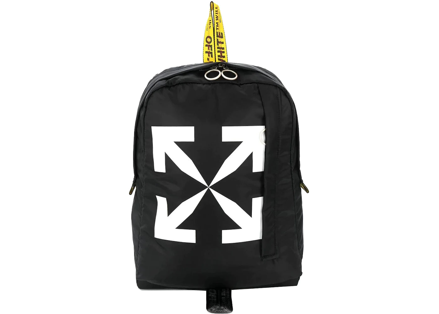 OFF-WHITE Arrow Print Backpack Black/Yellow