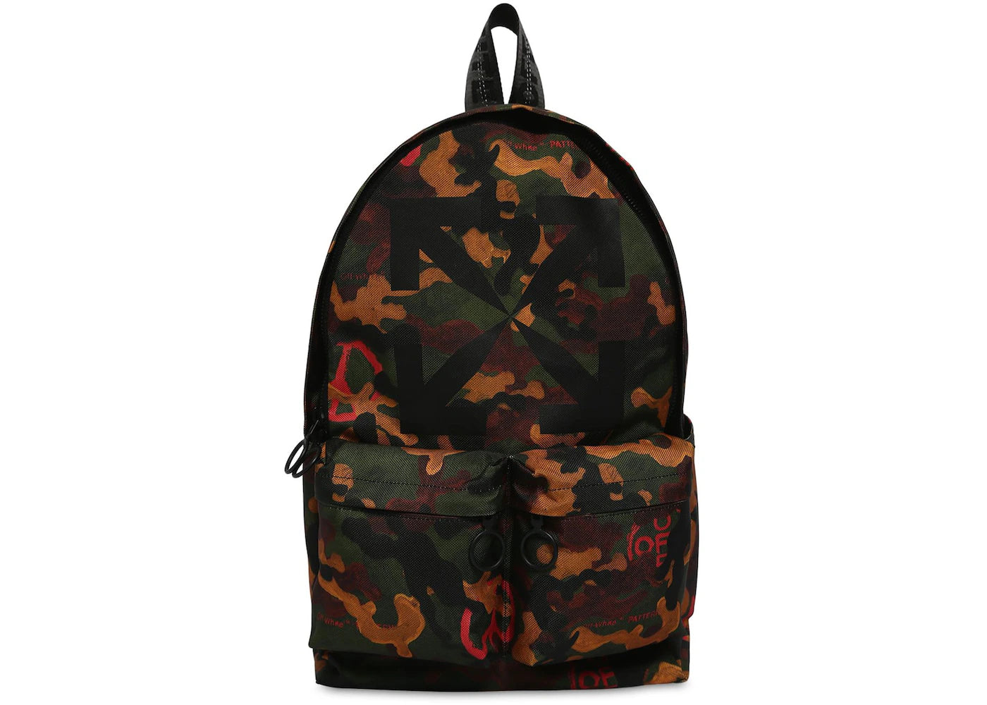 OFF-WHITE Arrow Tech Logo Backpack Camo Multicolor