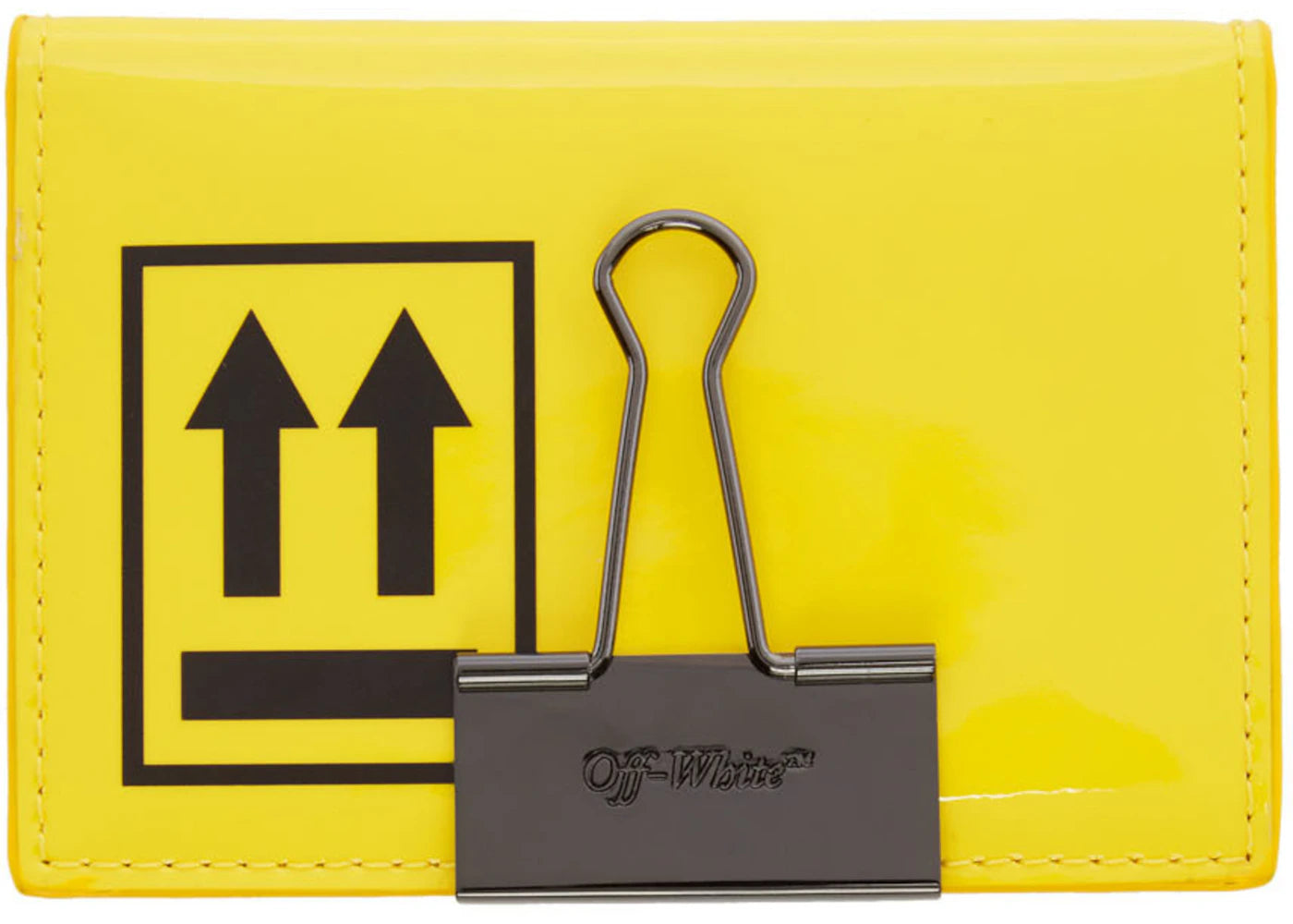 OFF-WHITE Arrows Card Holder Yellow Black