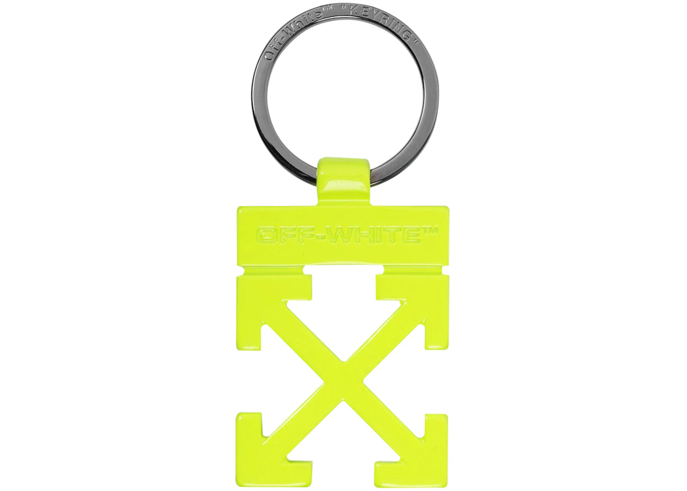 OFF-WHITE Arrows Keychain Fluo Yellow