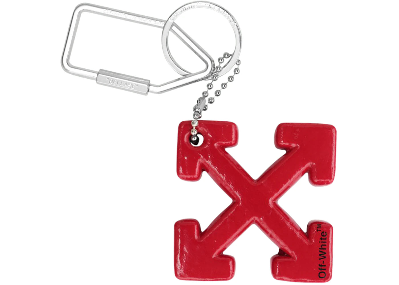 OFF-WHITE Arrows Keychain Red/Black