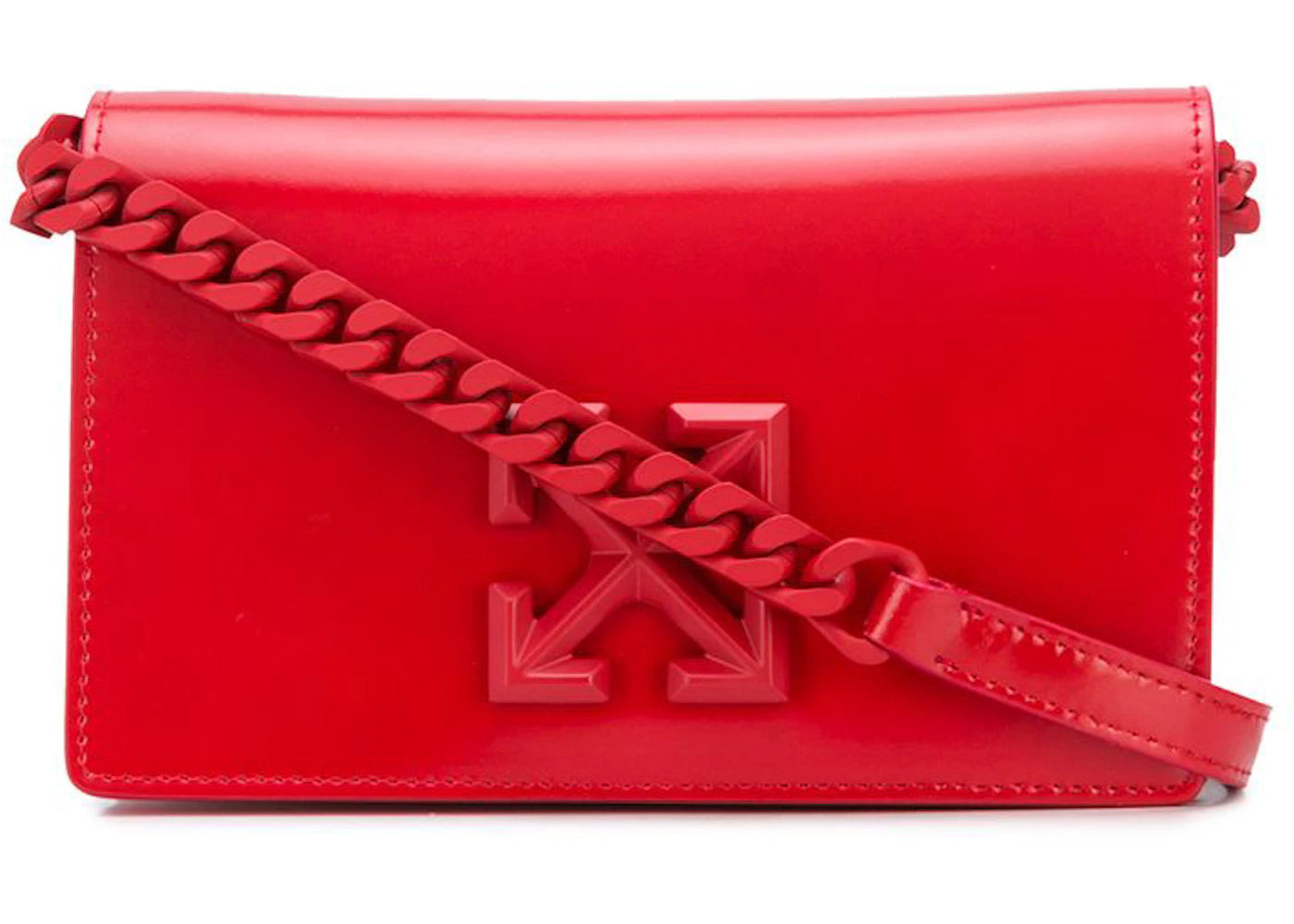 OFF-WHITE Arrows Logo Crossbody Bag Red