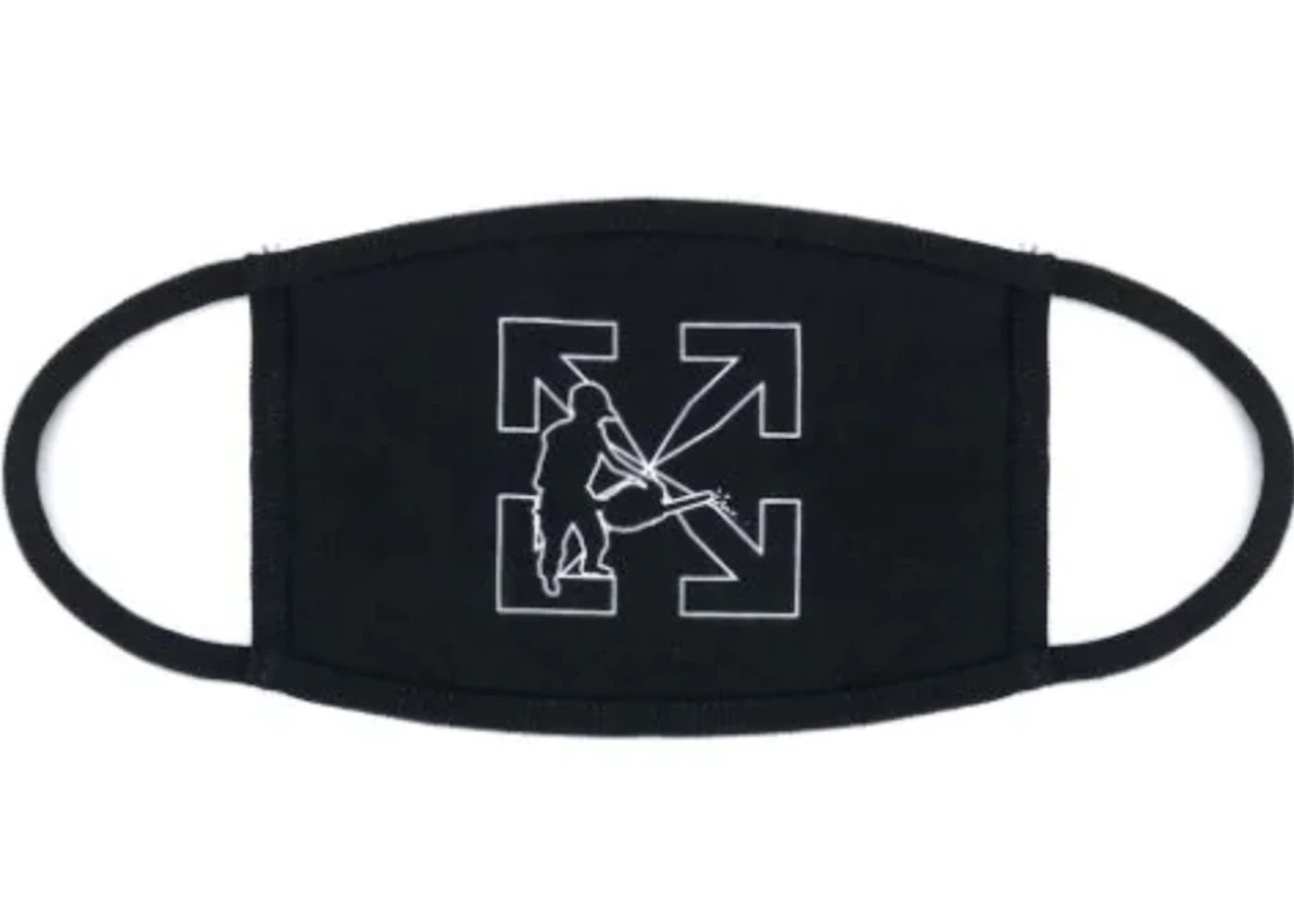 OFF-WHITE Arrows Logo Facemask Black/White