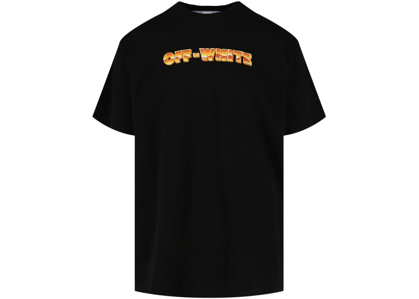 OFF-WHITE Arrows-Print Crewneck T-Shirt Black/Orange