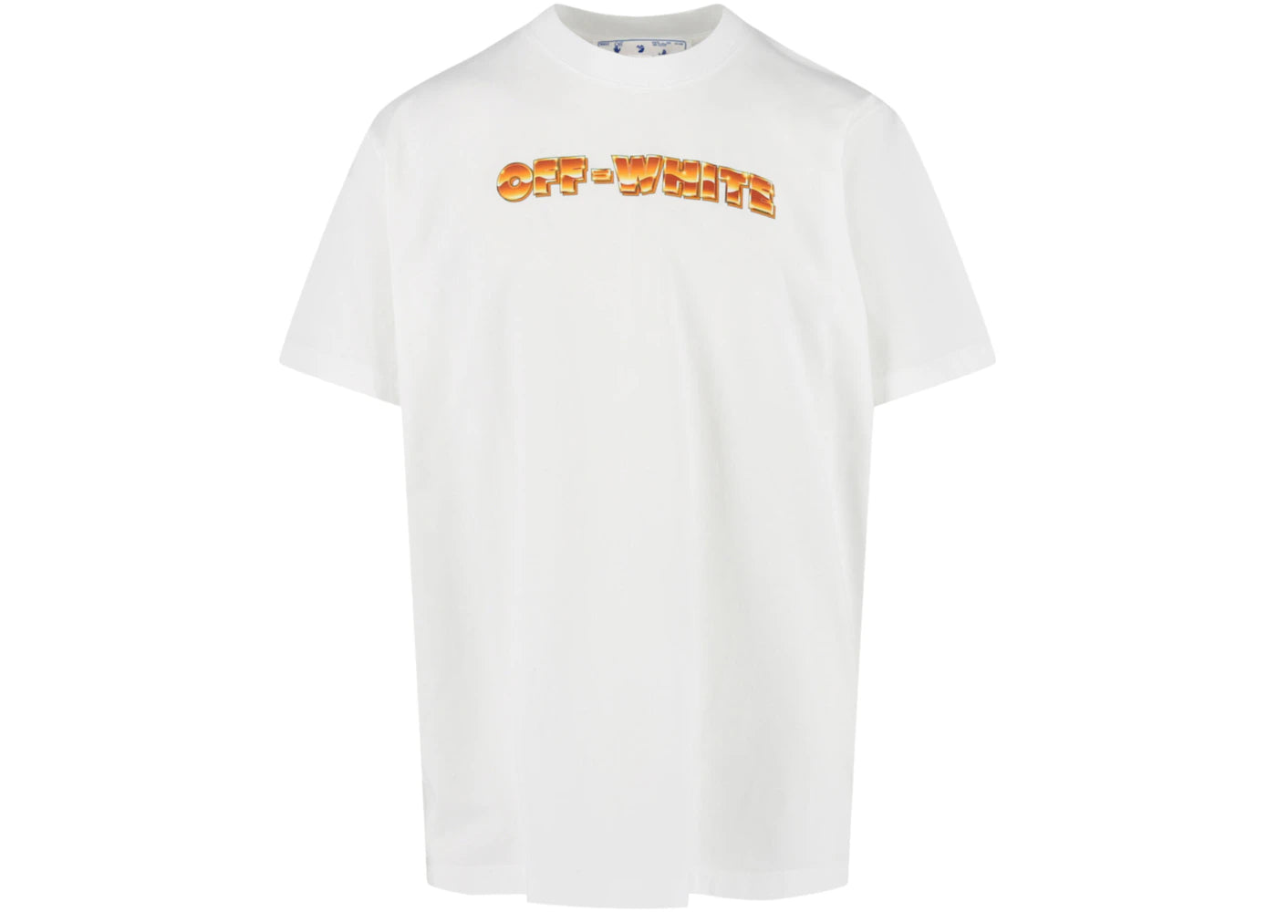 OFF-WHITE Arrows-Print Crewneck T-Shirt White/Orange