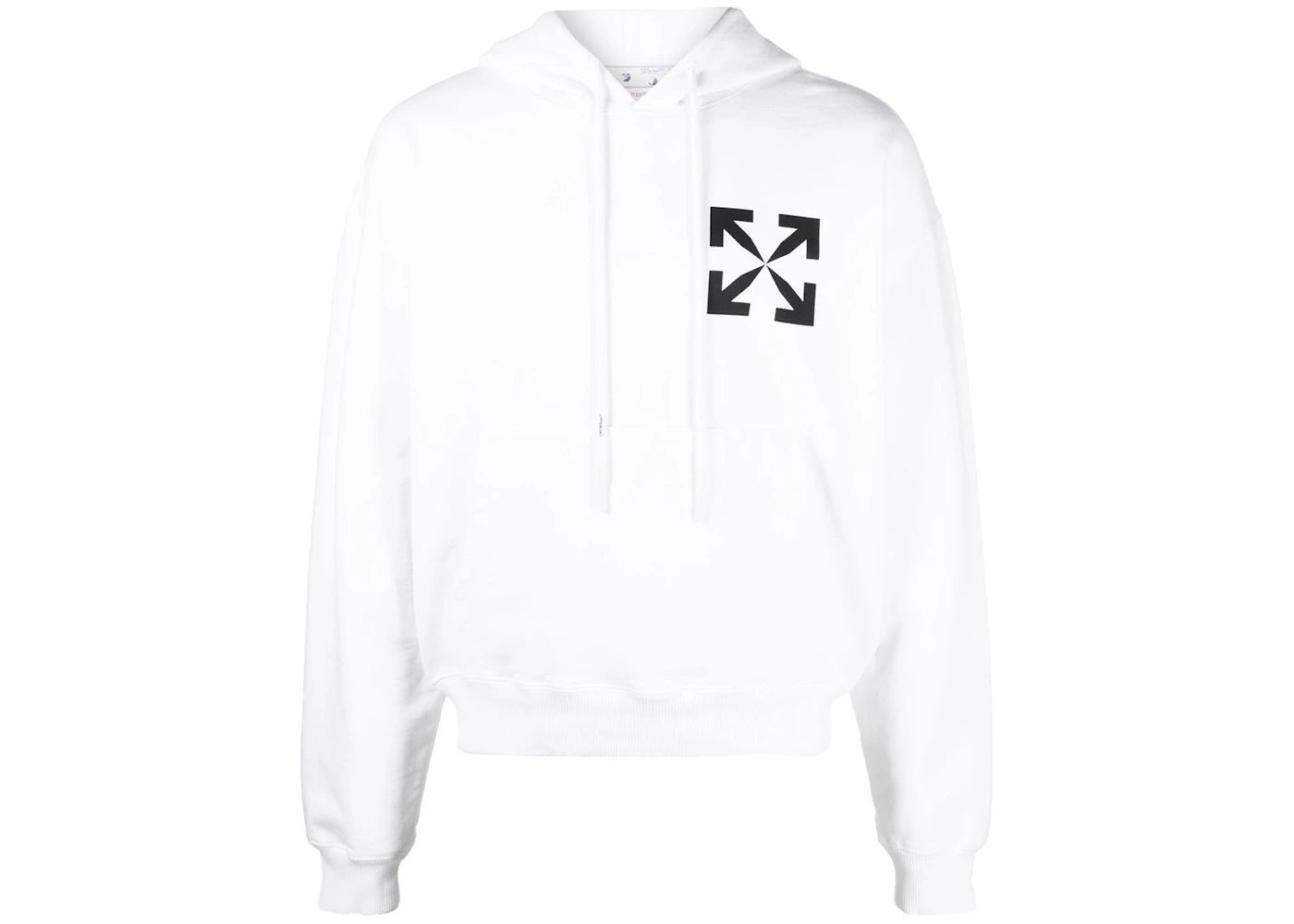 OFF-WHITE Arrows Print Hoodie White/Black