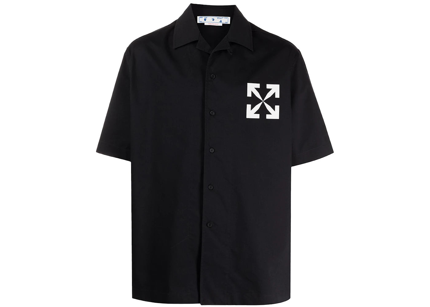 OFF-WHITE Arrows Print Short Sleeve Shirt Black/White