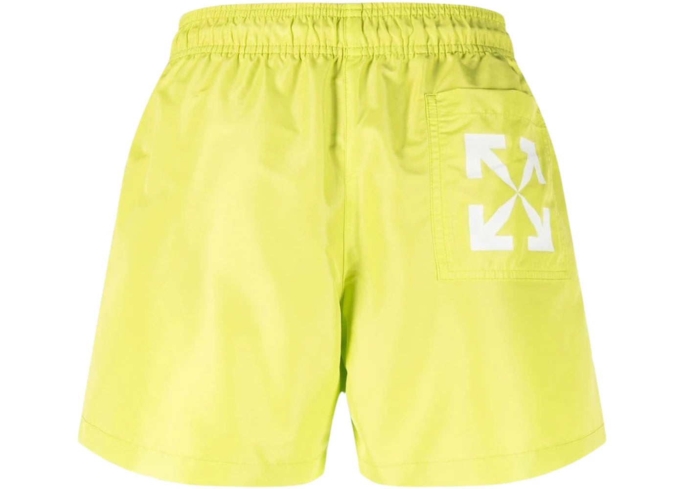 OFF-WHITE Arrows Print Swim Shorts Lime Green