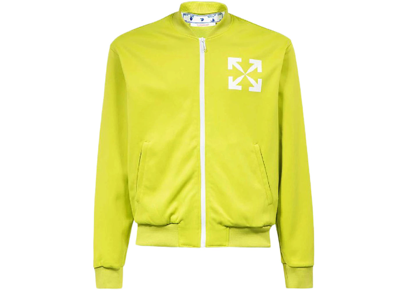 OFF-WHITE Arrows-Print Track Jacket Lime Green