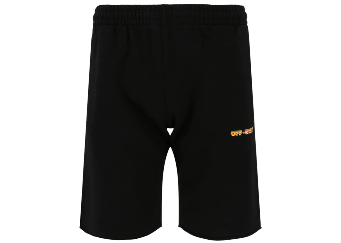 OFF-WHITE Arrows-Print Track Shorts Black/Orange