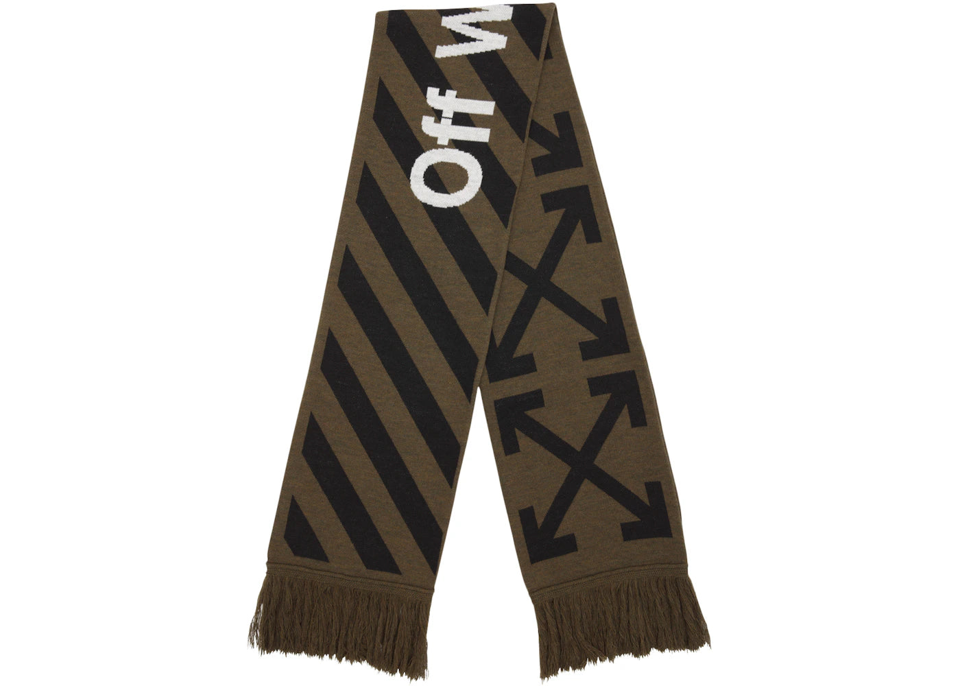 OFF-WHITE Arrows Scarf (SS19) Military Green/Black