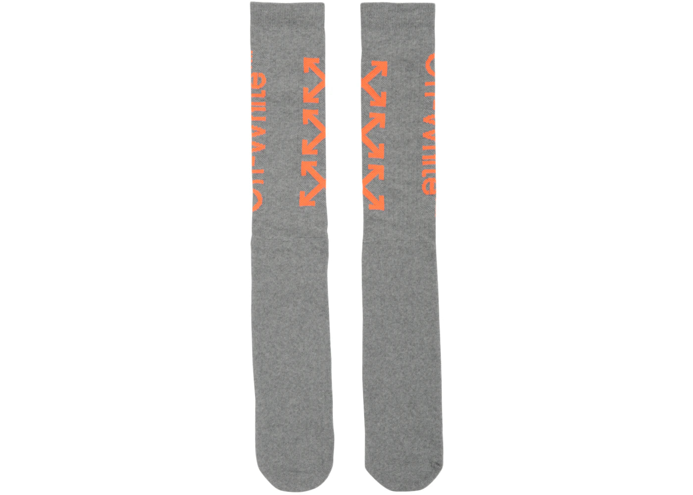 OFF-WHITE Arrows Socks (SS19) Grey/Orange