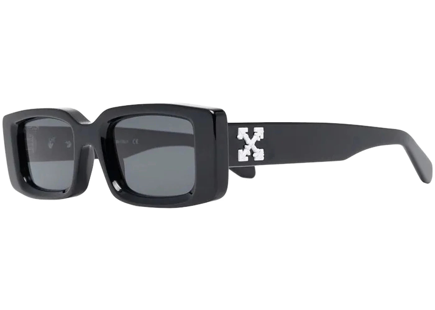 OFF-WHITE Arthur Square Frame Sunglasses Black/White SS22 (OERI016C99PLA0011007)