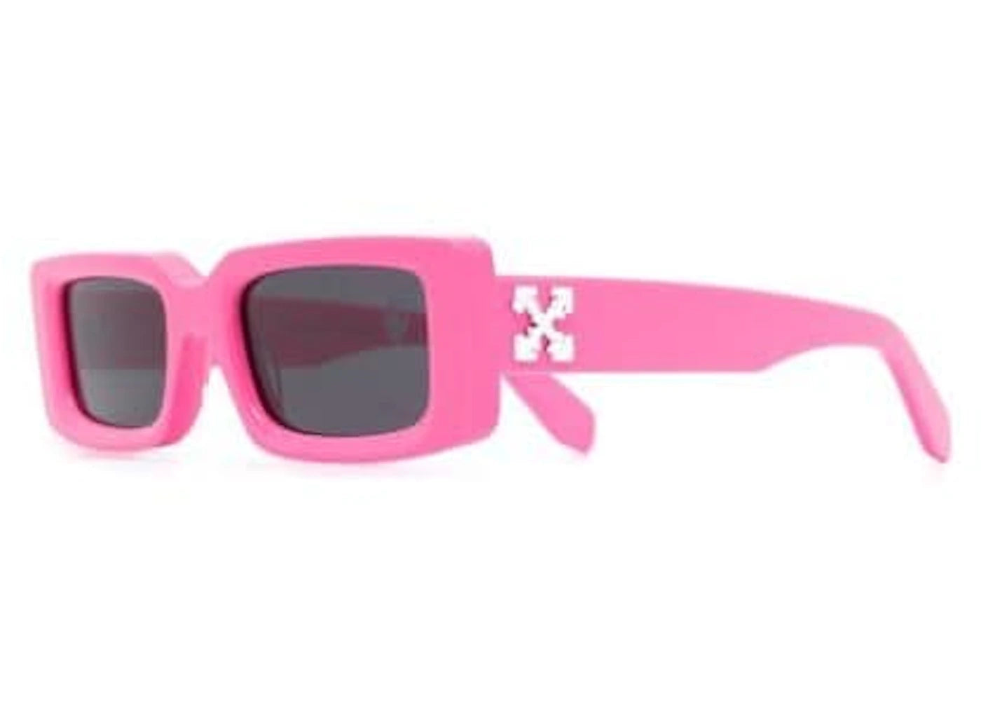 OFF-WHITE Arthur Square Frame Sunglasses Fluo Pink/White (OWRI023R21PLA0013001)