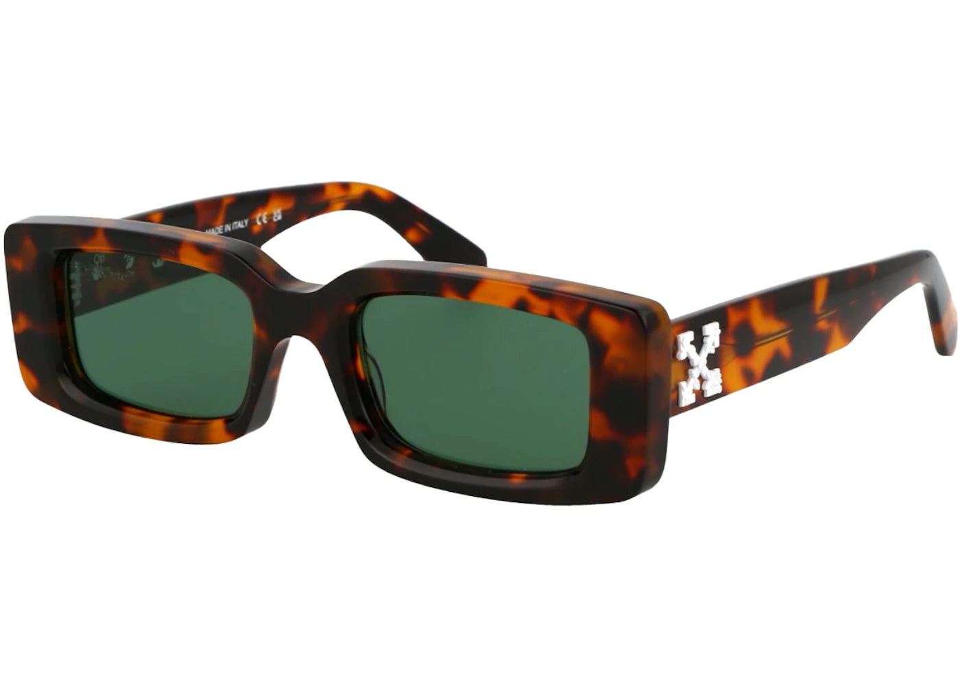 OFF-WHITE Arthur Tortoiseshell-Design Square Frame Sunglasses Havana Brown