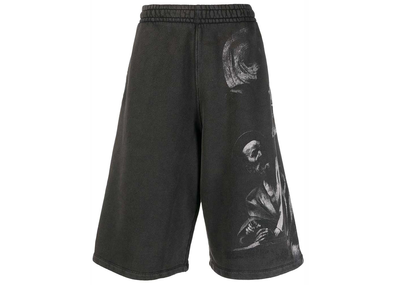 OFF-WHITE BW S.Matthew Over Sweatshorts Black