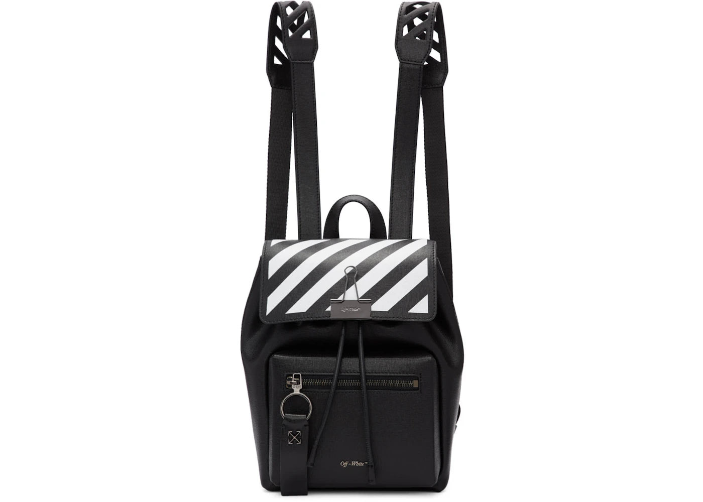 OFF-WHITE Backpack Diag Black White