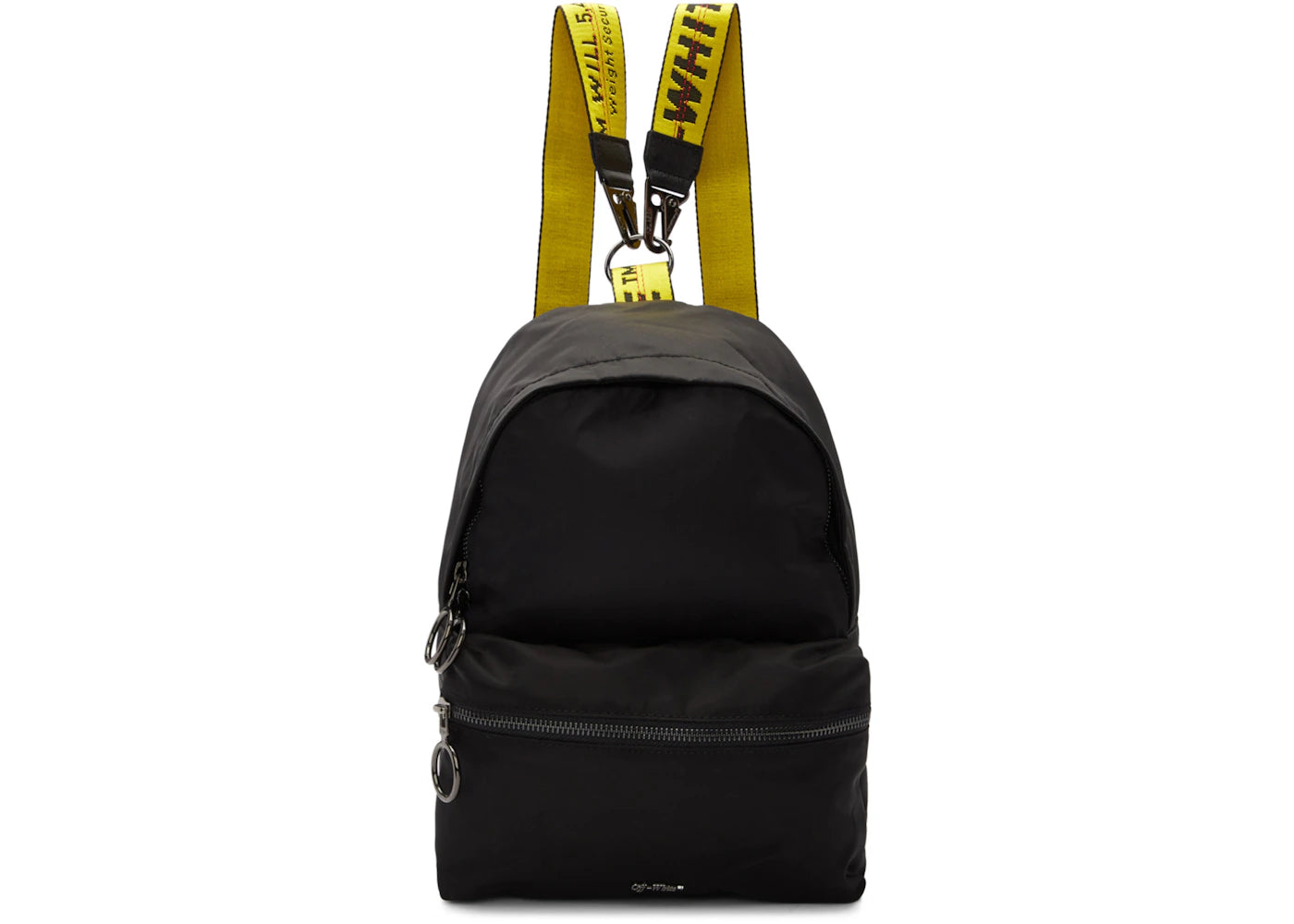 OFF-WHITE Backpack Nylon Mini Black Yellow