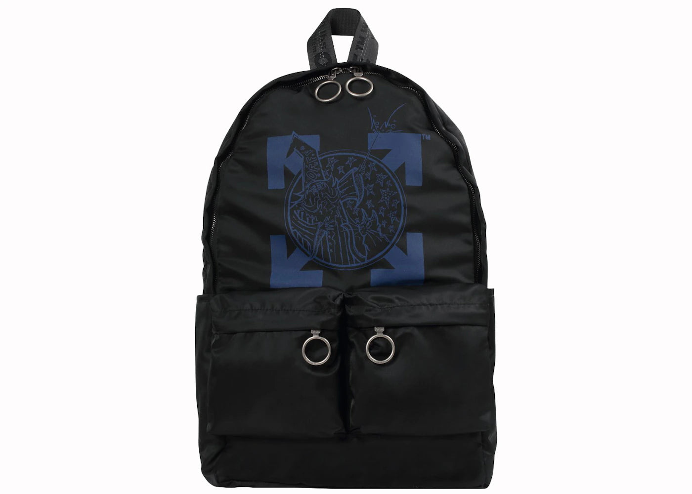 OFF-WHITE Backpack Wizard Black Blue