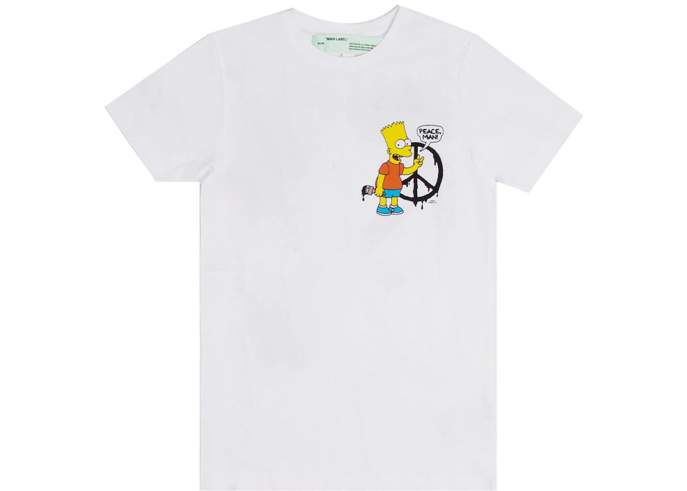 OFF-WHITE Bart Peace T-shirt White