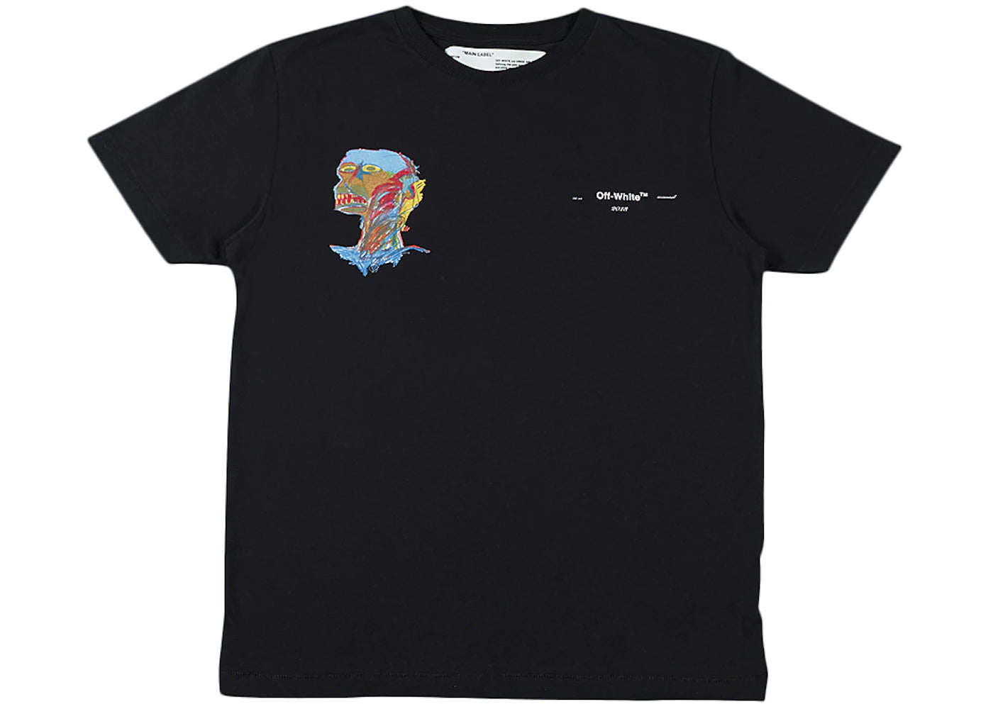 OFF-WHITE Basquiat Graphic T-shirt Black/Multicolor