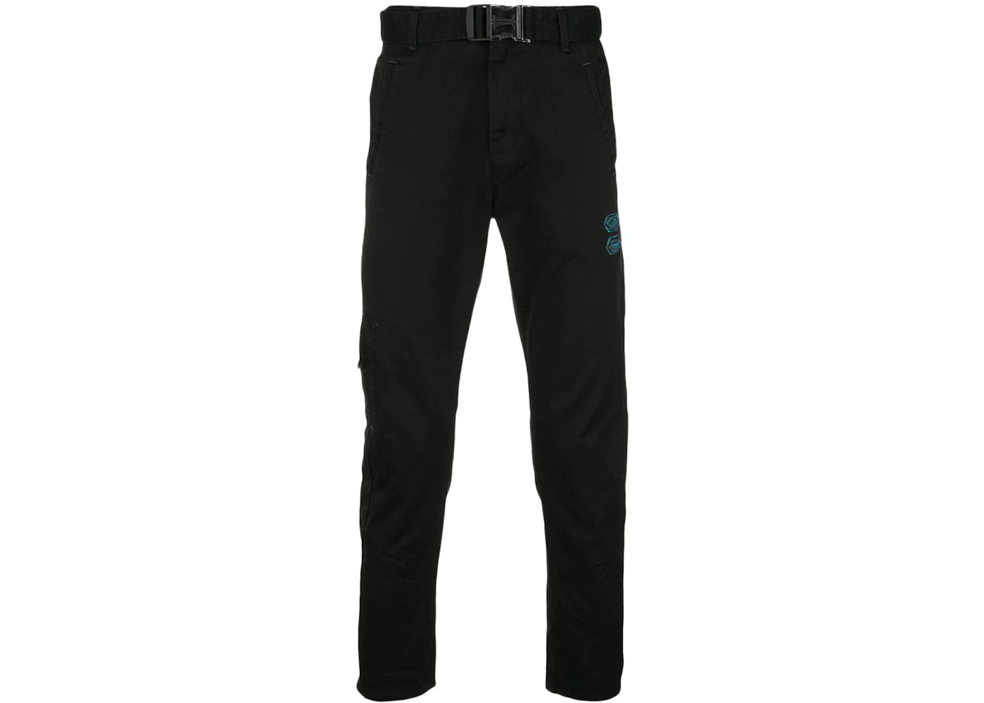 OFF-WHITE Belted Low Crotch Slim Fit Denim Jeans Black