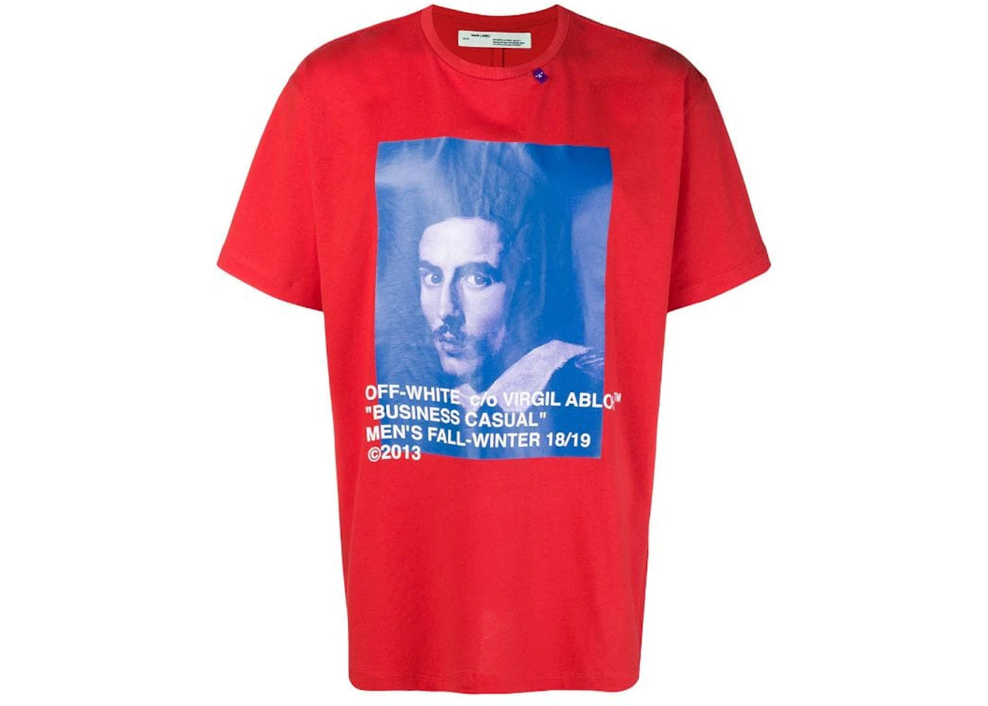 OFF-WHITE Bernini Spliced Tee Red