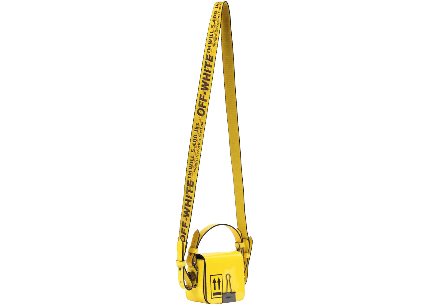 OFF-WHITE Binder Clip Bag Baby Yellow Black