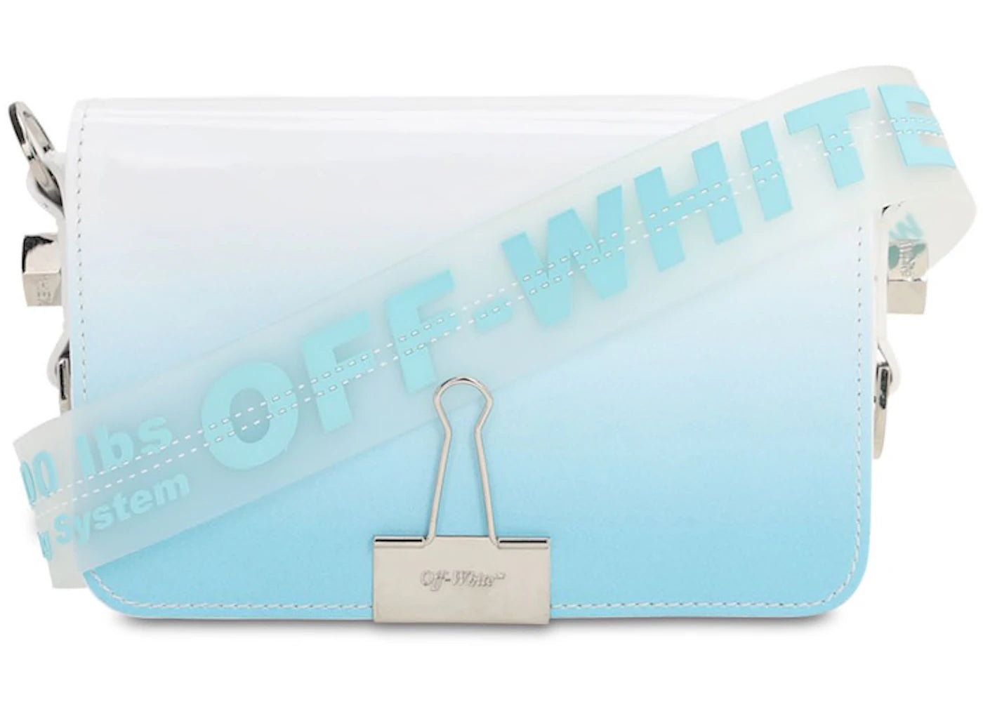 OFF-WHITE Binder Clip Bag Degrade Mini Light Blue