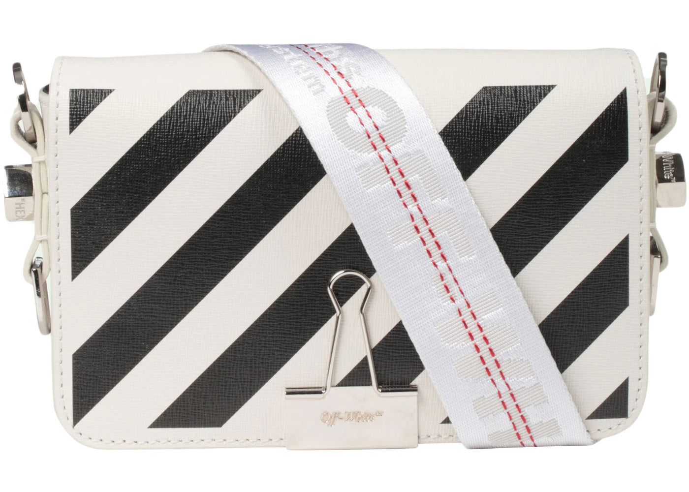 OFF-WHITE Binder Clip Bag Diag Mini Off-White/Black