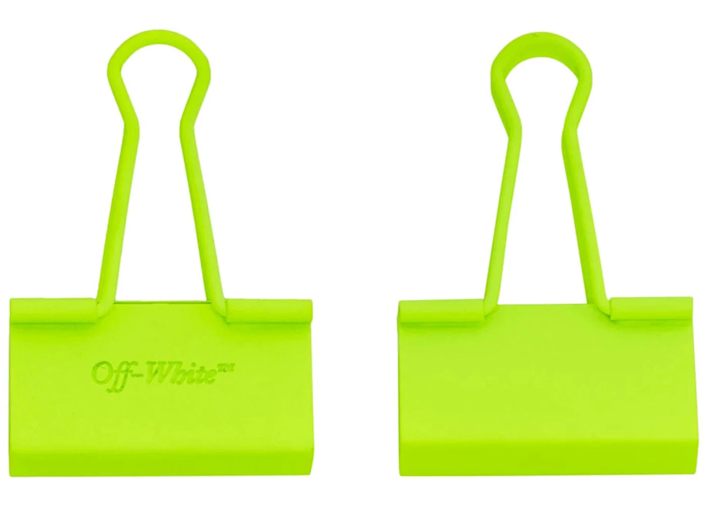 OFF-WHITE Binder Clip Lime Green