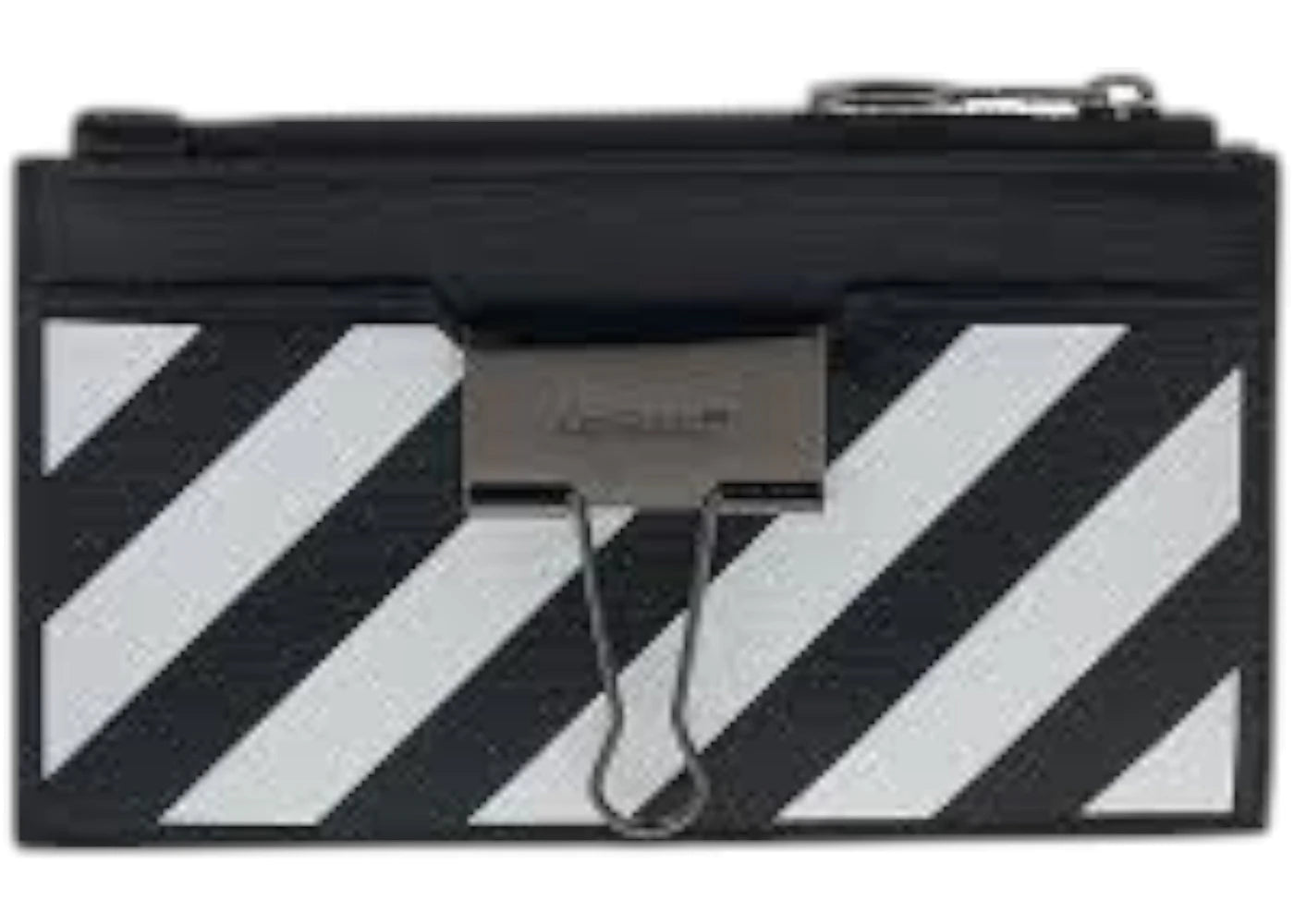 OFF-WHITE Binder Zipped Card Case Black