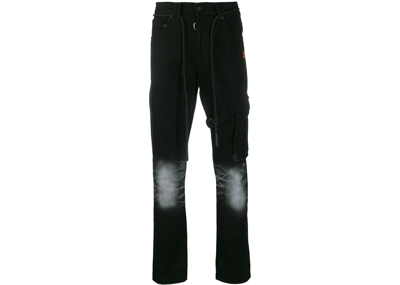 OFF-WHITE Blench Denim Jeans Black