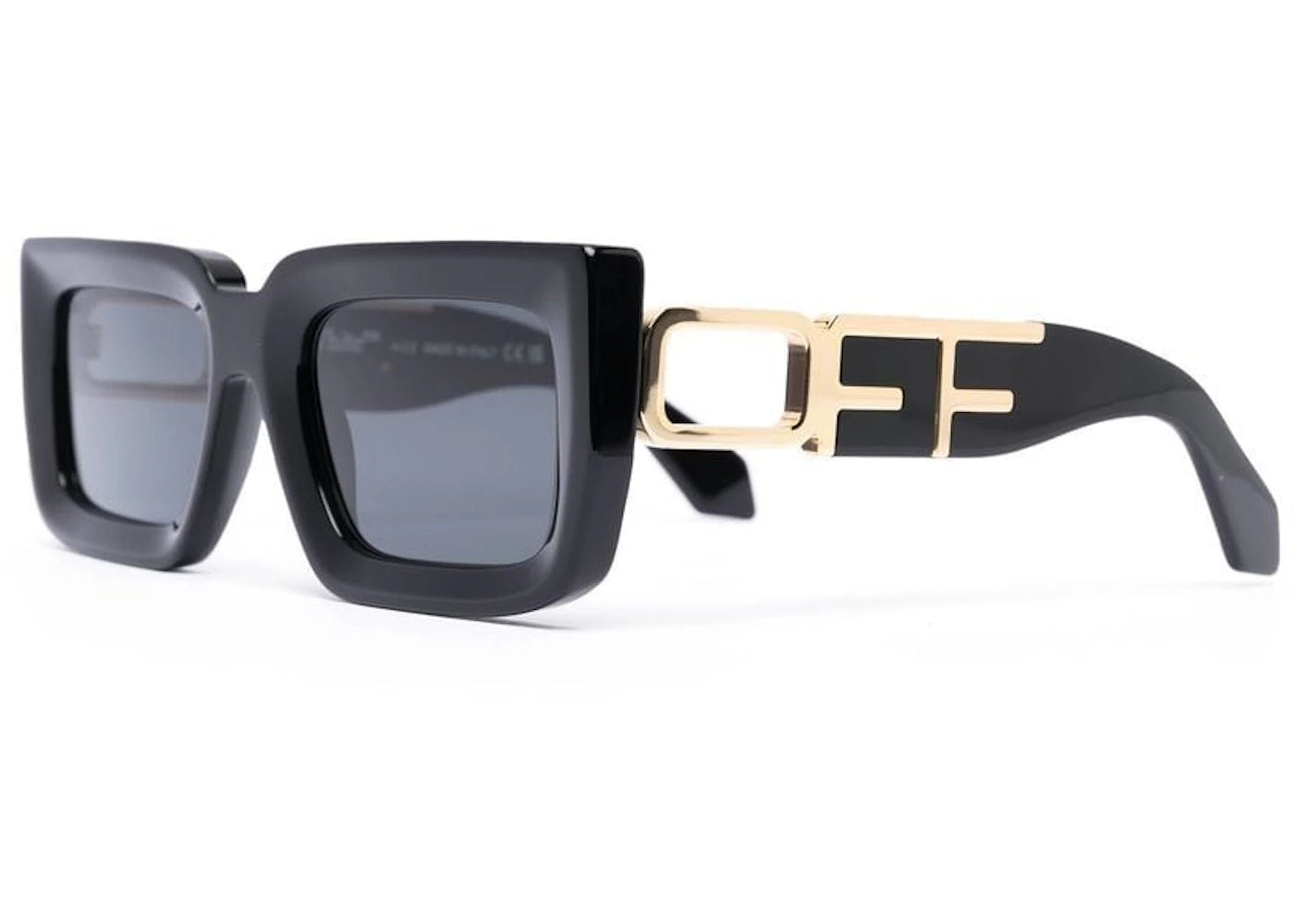 OFF-WHITE Boston Sunglasses Black/Dark Grey (OERI073S23PLA0011007-FR)