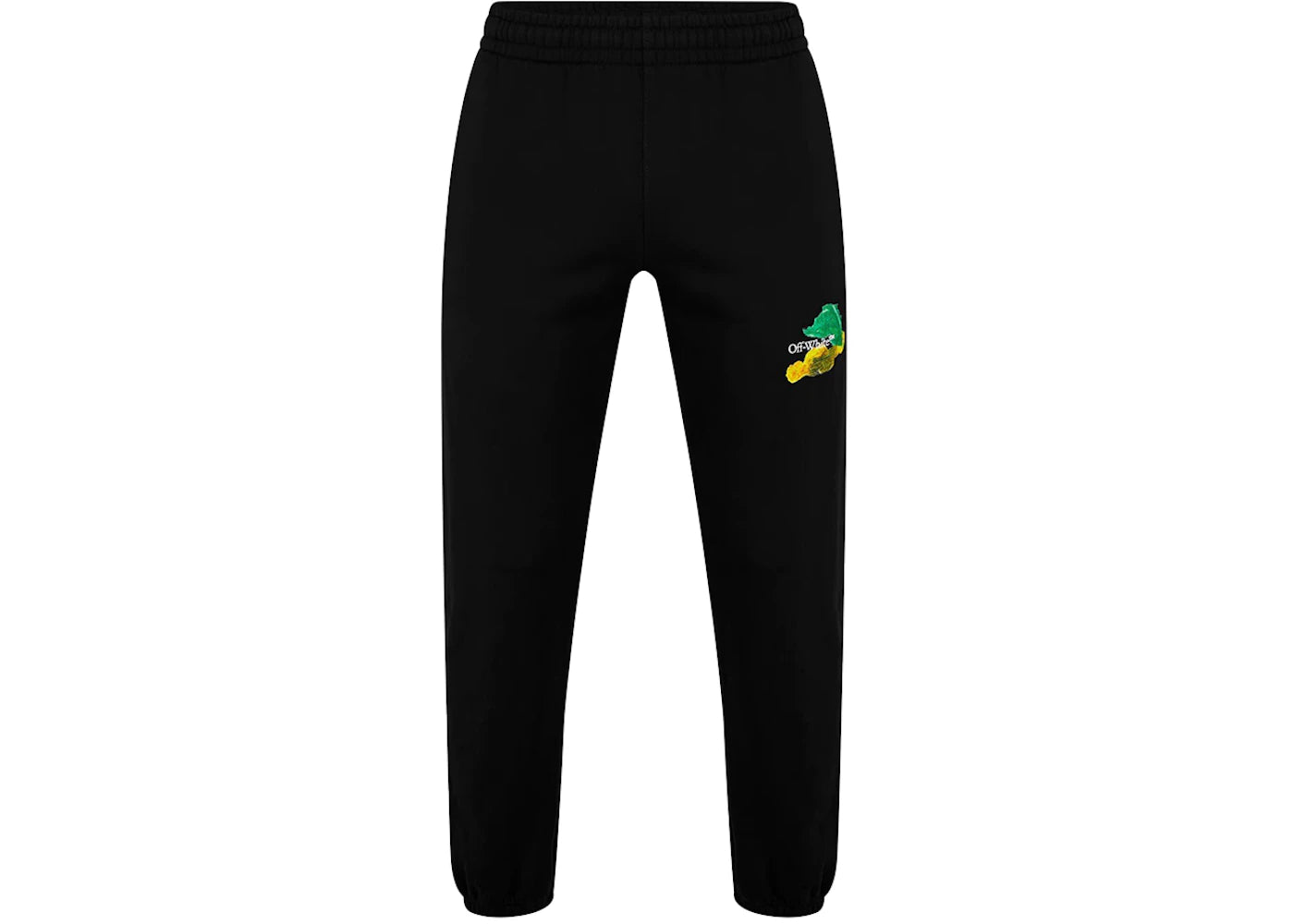 OFF-WHITE Brush Arrow Slim Shorten Sweatpants Black/Multicolor