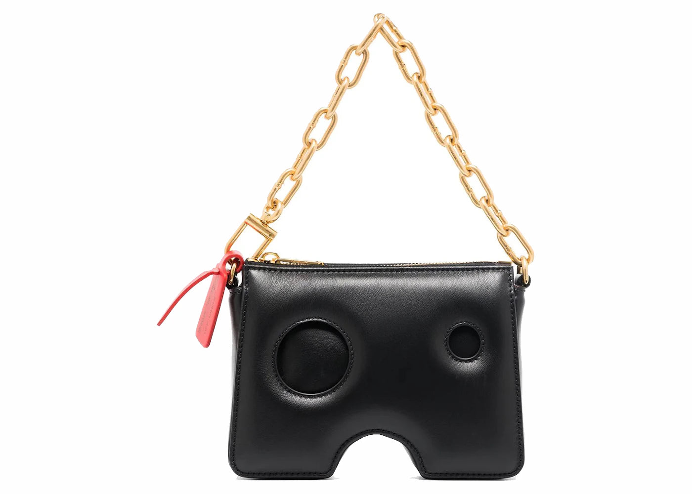 OFF-WHITE Burrow 15 Leather Mini Bag Black