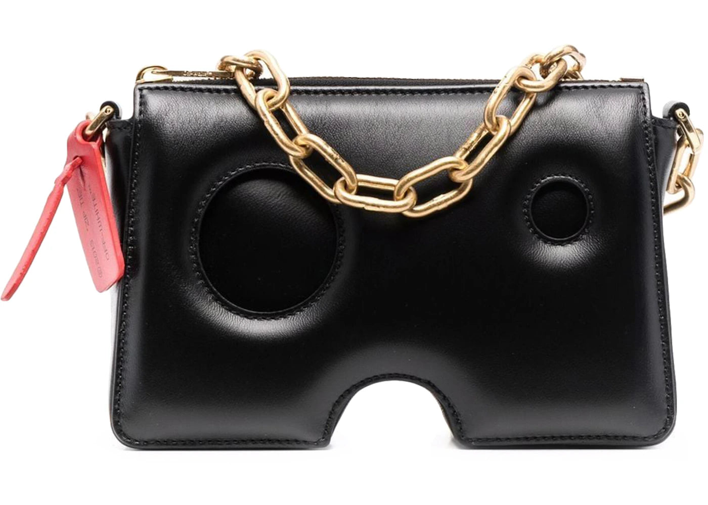 OFF-WHITE Burrow-22 Chain Link Shoulder Bag Black