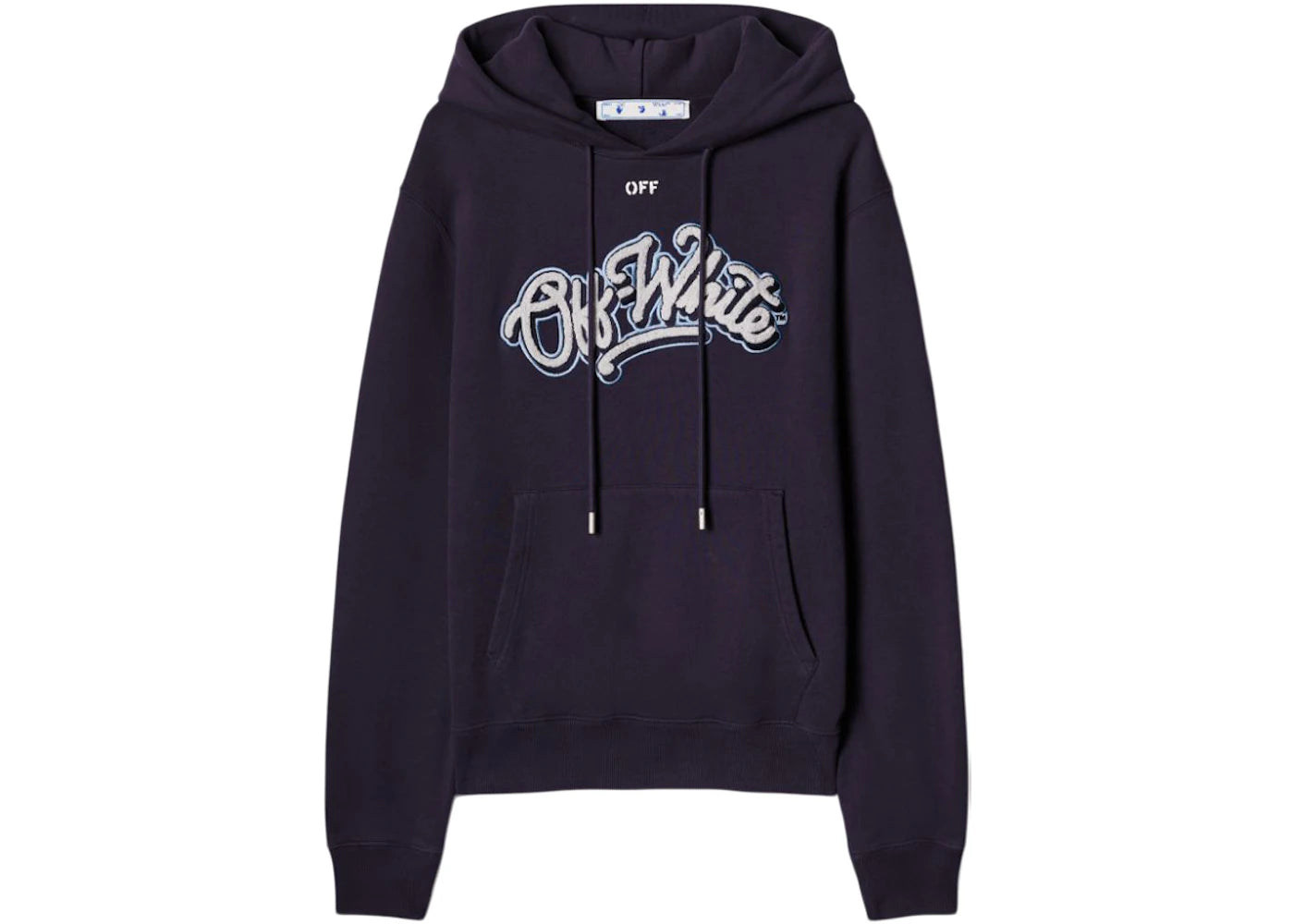 OFF-WHITE C/O Chicago Bulls Hoodie Navy/White/Light Blue