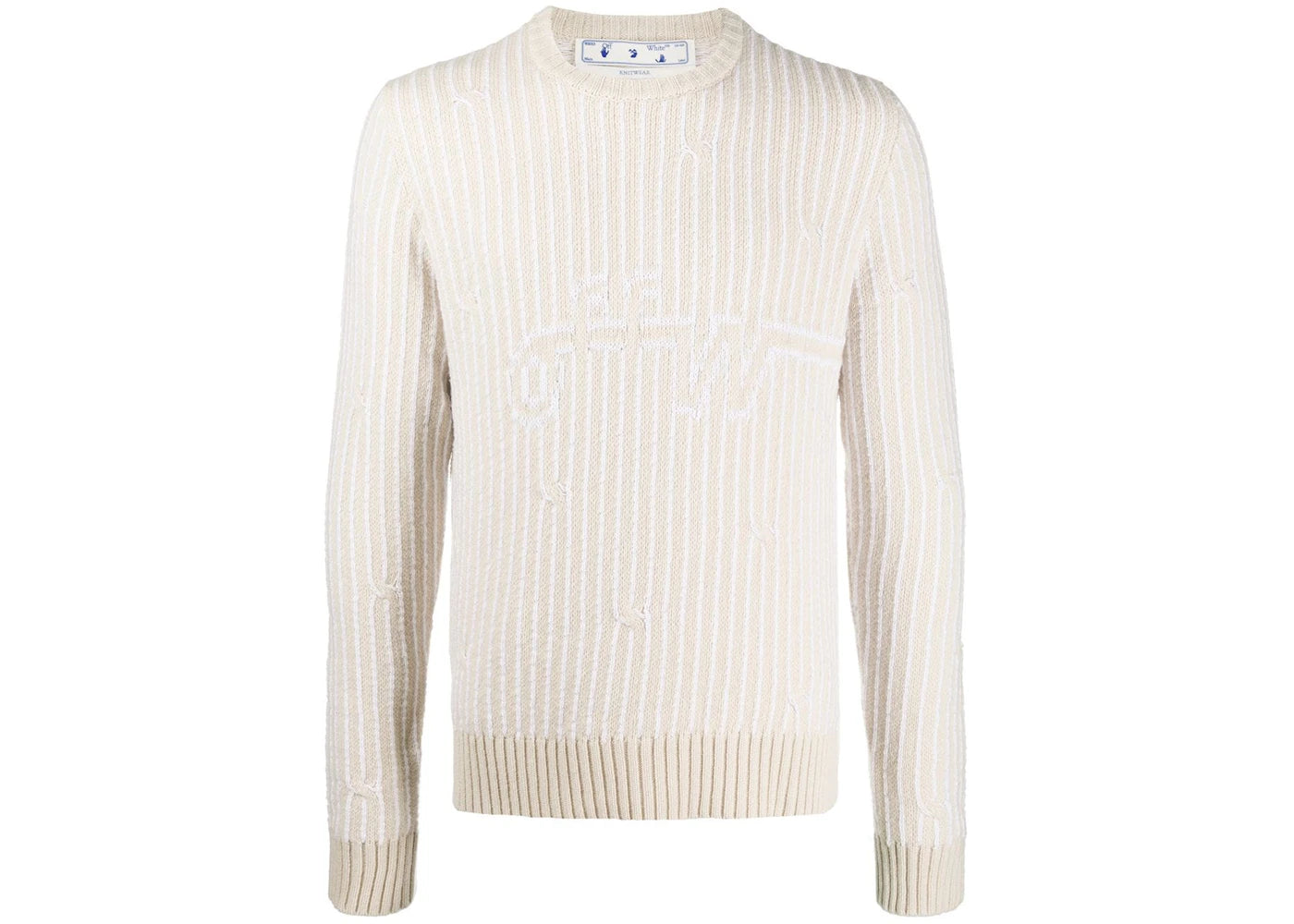 OFF-WHITE Cables Knit Sweater Off White